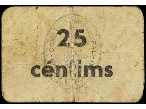 CATALUNYA. 25 Cèntims. 1937. C.M. de GODALL. (Leves roturas)