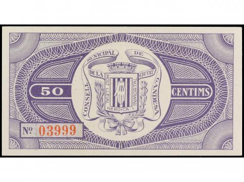 CATALUNYA. 50 Cèntims. 17 Setembre 1937. C.M. de GANDESA. RA