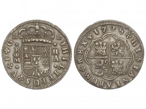 FELIPE V. 2 Reales. 1725. MADRID. A. 5,11 grs. AC-779. MBC+.