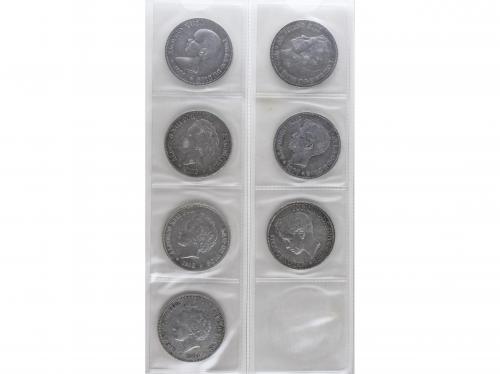LOTES CENTENARIO. Lote 19 monedas 5 Pesetas. 1870 a 1899. GO
