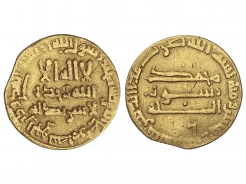ABASIDAS. Dinar. 167H. AL-MAHDI. SIN CECA (IRAQ). Rev.: Punt