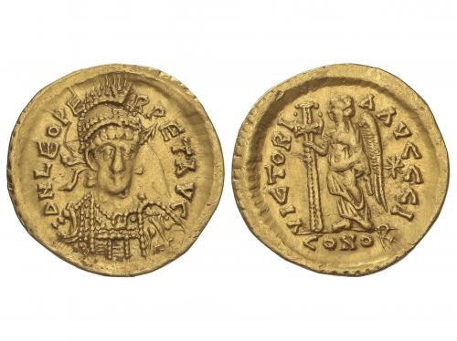 IMPERIO ROMANO. Sólido. 457-474 d.C. LEÓN I. CONSTANTINOPLA.