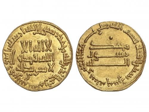 ABASIDAS. Dinar. 165H. AL-MAHDI. SIN CECA (IRAQ). Rev.: Punt