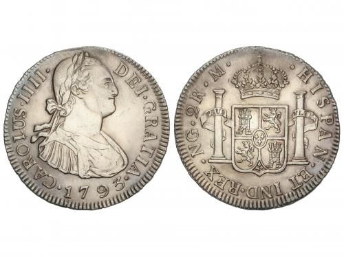 CARLOS IV. 2 Reales. 1793. GUATEMALA. M. 6,68 grs. AC-550. E