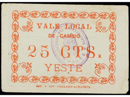 CASTILLA-LA MANCHA. 25 Céntimos. C.M. de YESTE (Albacete). R