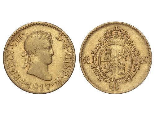 FERNANDO VII. 1/2 Escudo. 1817. MADRID. G.J. AC-1486. MBC. 