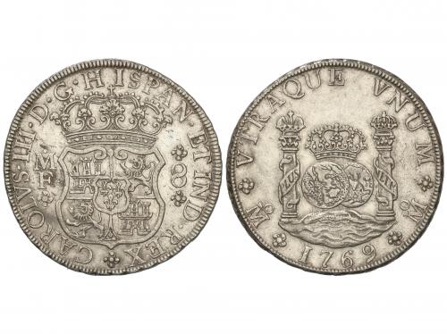 CARLOS III. 8 Reales. 1769. MÉXICO. M.F. 26,82 grs. Columnar