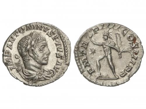 IMPERIO ROMANO. Denario. 220-222 d.C. HELIOGÁBALO. Anv.: IMP