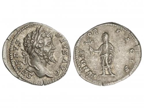 IMPERIO ROMANO. Denario. 202-210 d.C. SEPTIMIO SEVERO. Anv.: