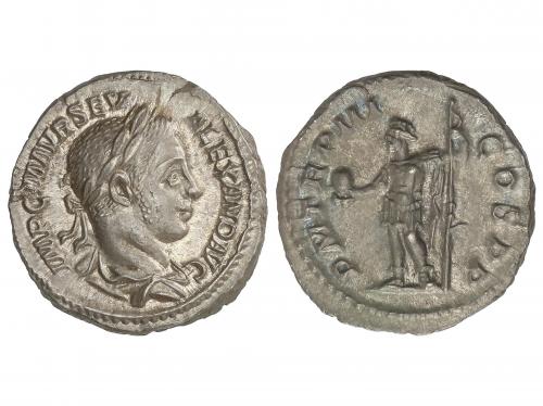 IMPERIO ROMANO. Denario. 222-235 d.C. ALEJANDRO SEVERO. Anv.