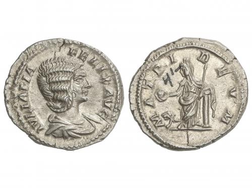 IMPERIO ROMANO. Denario. 217 d.C. JULIA DOMNA. Anv.: IVLIA P