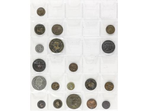 ESTADOS ITALIANOS. Lote alrededor de 161 monedas. AE, AR. Re