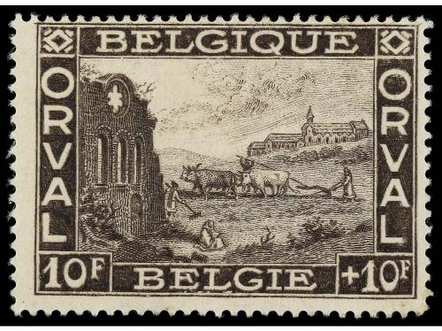 ** BELGICA. Yv. 258/66. 1928. SERIE completa. LUJO. Yvert 33