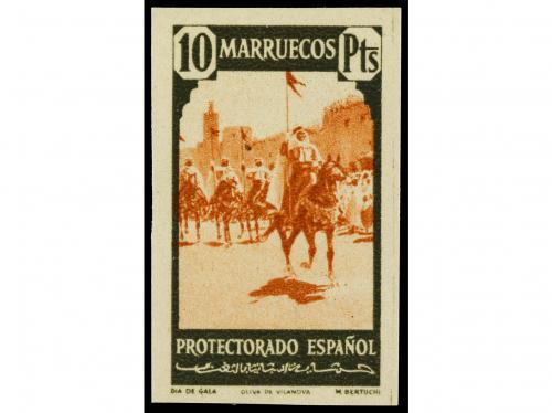 (*) MARRUECOS. Ed. 200/16M. SERIE COMPLETA SIN DENTAR. Al do