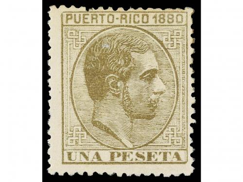 */(*) PUERTO RICO. Ed. 29/41. 1880. TRECE valores, serie com