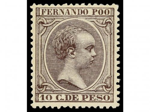 * COLONIAS ESPAÑOLAS: FERNANDO POO. Ed. 12/22. 1894-96. ONCE