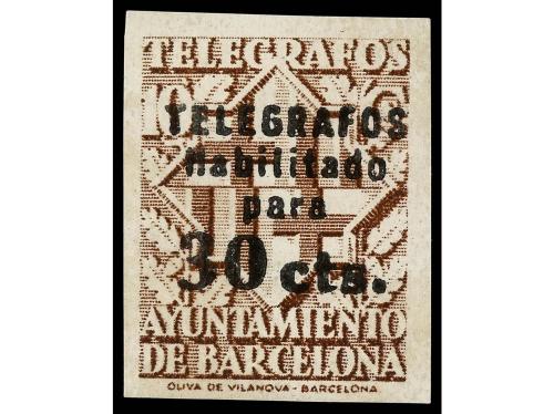 ** ESPAÑA: TELEGRAFOS. Ed. 17s/20s. 1942-45. SERIE COMPLETA.