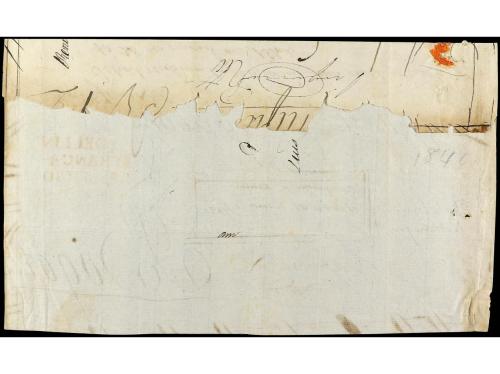 ✉ COLOMBIA. 1842 (2 enero). Frente de carta certificada circ