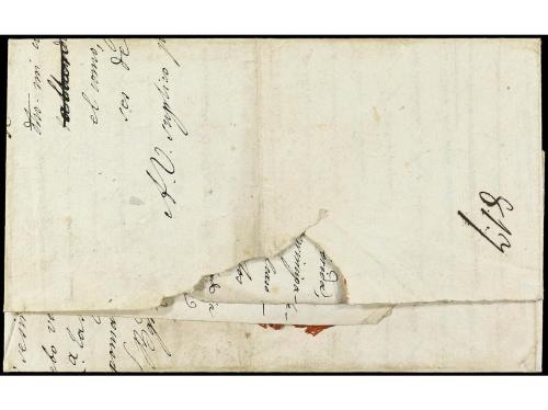 ✉ COLOMBIA. 1830 (30 noviembre). CARTAGO a BOGOTÁ. Carta com