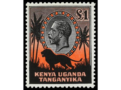 KENIA, UGANDA Y TANGANIKA. Yv. 45/6. 10 s. y 1 £. S.G. 122/2