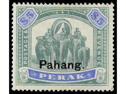 */(*) MALAYA: PAHANG. Yv. 14/20. 1898. SERIE COMPLETA. 7 val