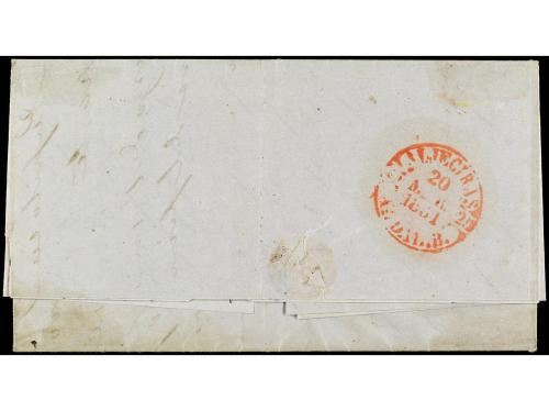 ✉ FILIPINAS. 1851. MANILA a ESPAÑA. Carta completa con fecha