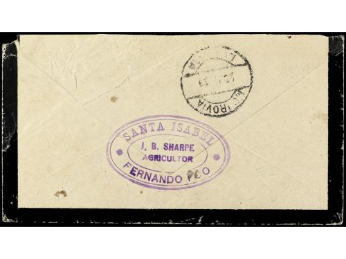 ✉ COLONIAS ESPAÑOLAS: GUINEA. Ed. 170, 175. 1929. SANTA ISAB
