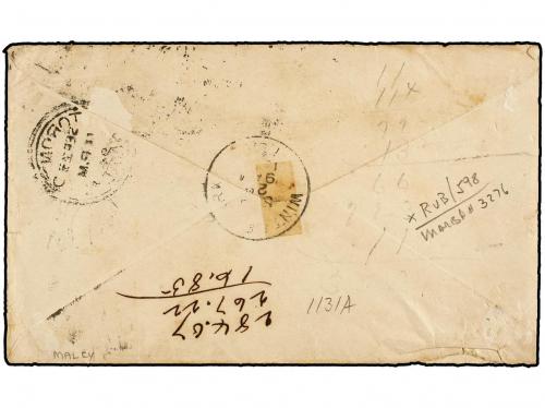 ✉ CANADA. 1894. TORONTO a U.S.A. Envelope franked with two 1
