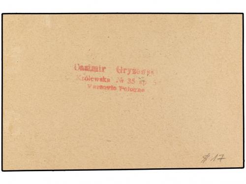 ✉ POLONIA. 1925 (1-IV). WARSAWA to DANZIG. 30 gr. and 10 gr.