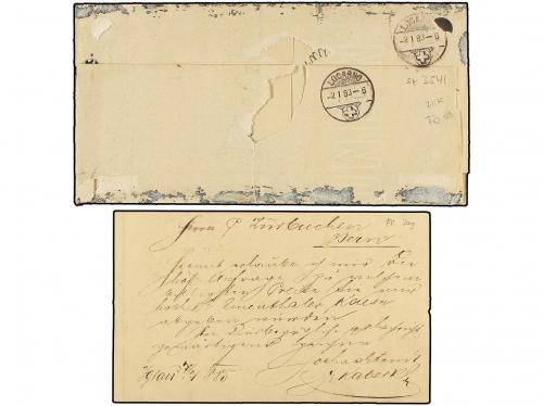 ✉ AUSTRIA. 1883-85. Cover and postal stationary to SWITZERLA