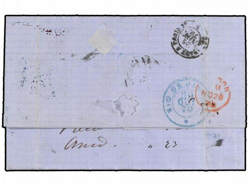 ✉ BRASIL. 1870. PORTO ALEGRE to NEW YORK. Entire letter fran