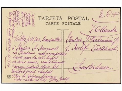 ✉ ANDORRA. 1913. S. JULIA a AMSTERDAM (Holanda). Tarjeta pos