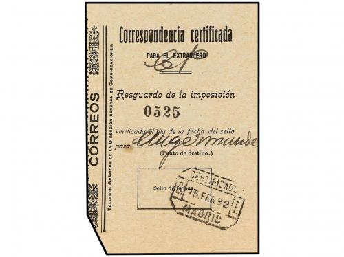 ✉ ESPAÑA. Ed. 63. 1932. MADRID a ALEMANIA. 25 cts. azul, hab