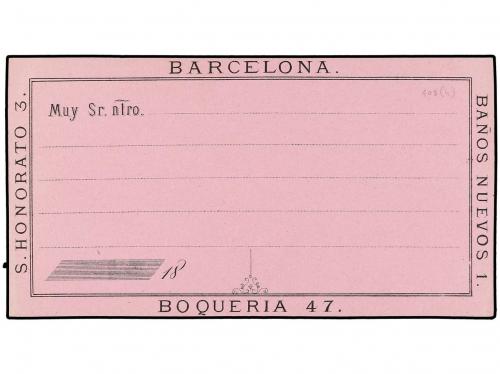 ✉ ESPAÑA. Tarjeta Postal Precursora de J.B.H. (Juan Bastinos