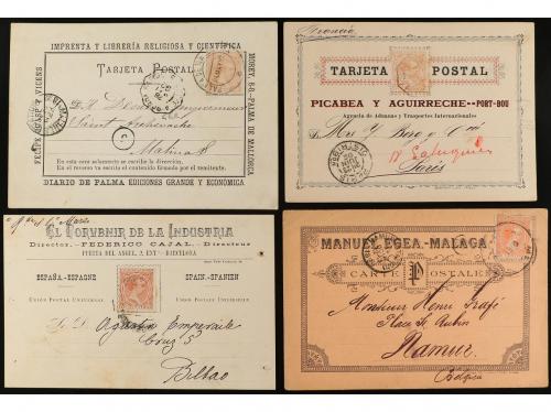 ✉ ESPAÑA. 1890-1900. Conjunto de 18 tarjetas postales emitid