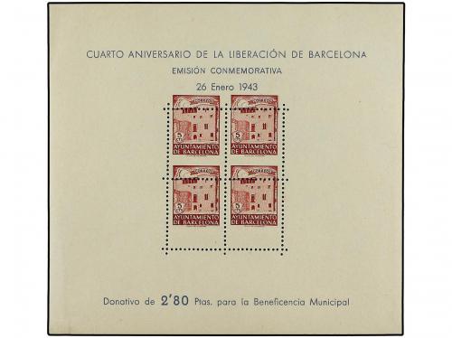 ESPAÑA: AYUNTAMIENTO DE BARCELONA. Ed. 30. HB. 5 cts. negro 