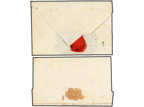 ✉ ESPAÑA: PREFILATELIA. 1766. Dos cartas, una dirigida BRUGE