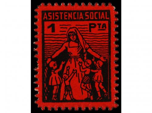 ESPAÑA: VIÑETAS. ASISTENCIA SOCIAL. 3 valores. (Afinet 1685 