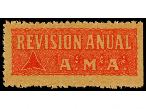 ESPAÑA GUERRA CIVIL. A.M.A. REVISIÓN ANUAL. 1939. S/v rojo y
