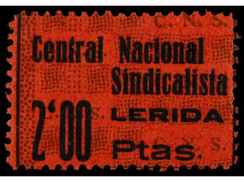 ESPAÑA GUERRA CIVIL. LLEIDA. CENTRAL NACIONAL SINDICALISTA. 