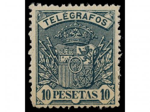 * ESPAÑA: TELEGRAFOS. Ed. 31/8. 1901. OCHO valores. Serie co