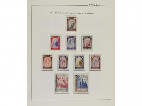 LOTES y COLECCIONES. ESPAÑA. Colección montada en álbum Edif
