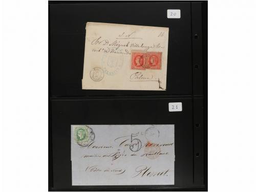 ✉ LOTES y COLECCIONES. HISTORIA POSTAL. Conjunto de 27 carta