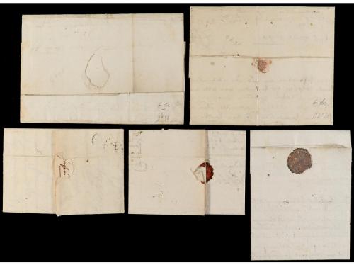 ✉ HOLANDA. 1687-1696. LOT of five covers from DEN HAAG to AM
