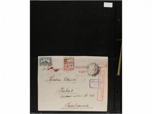 ✉ ESPAÑA. 1934-38. FRANQUEO MECÁNICO. Conjunto de 19 cartas 