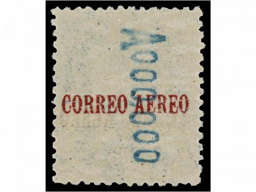 ** ESPAÑA. Ed. 294hr. 25 cts. azul. Habilitación en anverso 