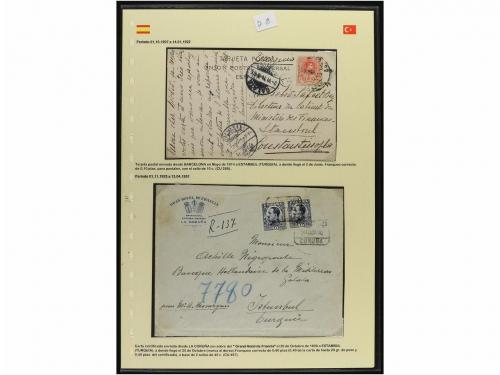 ✉ ESPAÑA. 1910-30. Conjunto de 8 cartas dirigidas a Polonia,
