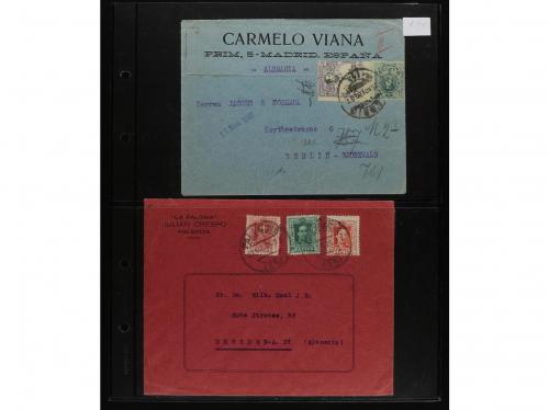 ✉ ESPAÑA. 1905-1925. Conjunto de 16 cartas dirigidas a Aelma