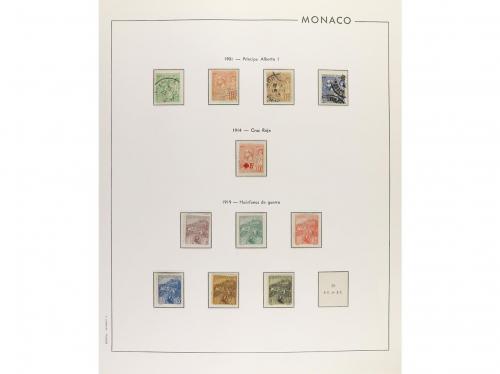 LOTES y COLECCIONES. MÓNACO. Colección de 1885 a 1989 en tre