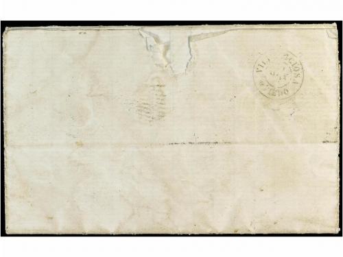 ✉ CUBA. Ant. 8. 1862. Carta de HABANA a ESPAÑA. 1 real verde